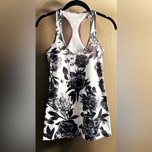 Lululemon racerback tank rose pattern